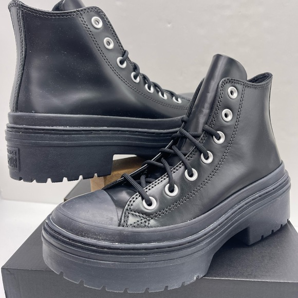 Converse WMNS 
CTAS LUGGED HEEL HI
BLACK/TOTAL ECLIPSE/BLACK Platform Sneakers - Picture 9 of 16